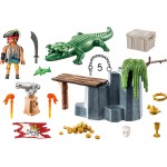 Playmobil pirates πειρατές starter pack πειρατής με αλιγάτορα 71473 4008789714732