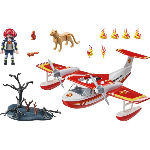 Playmobil City Action Firefighting Sea Plane With Extinguishing Function 71463 4008789714633