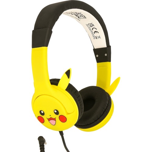 otl technologies Childrens Headphones - Pikacku Rubber Ears, Yellow  5055371628402