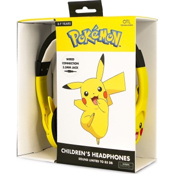 otl technologies Childrens Headphones - Pikacku Rubber Ears, Yellow  5055371628402