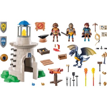 Playmobil Novelmore Knight S Tower With Blacksmith And Dragon 71483 4008789714831