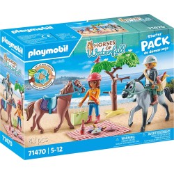 Playmobil Horses Of Waterfall Horseback Riding Trip to the Beach With Amelia and Ben 71470 4008789714701