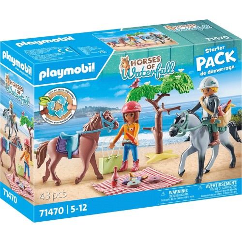 Playmobil Horses Of Waterfall Horseback Riding Trip to the Beach With Amelia and Ben 71470 4008789714701