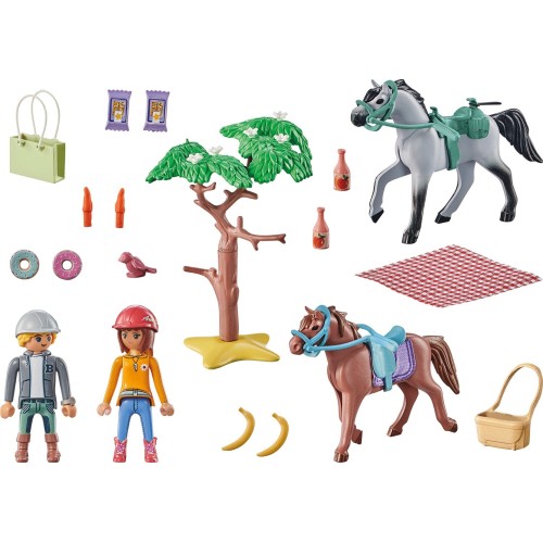 Playmobil horses of waterfall starter pack βόλτα στην παραλία με την amelia και τον ben 71470 4008789714701
