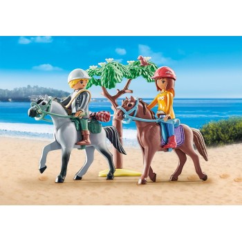 Playmobil horses of waterfall starter pack βόλτα στην παραλία με την amelia και τον ben 71470 4008789714701