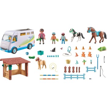 Playmobil Horses Of Waterfall Mobile Horse Riding School 71493 4008789714930
