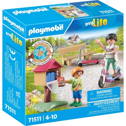 Playmobil city life υπαίθρια ανταλλακτική βιβλιοθήκη 71511 4008789715111