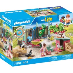 Playmobil City Life Little Chicken Farm in the Tiny House Garden 71510 4008789715104