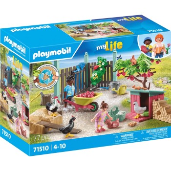 Playmobil City Life Little Chicken Farm in the Tiny House Garden 71510 4008789715104