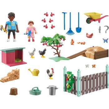 Playmobil City Life Little Chicken Farm in the Tiny House Garden 71510 4008789715104