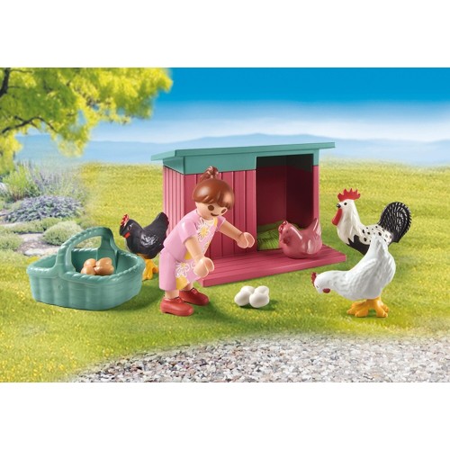 Playmobil City Life Little Chicken Farm in the Tiny House Garden 71510 4008789715104