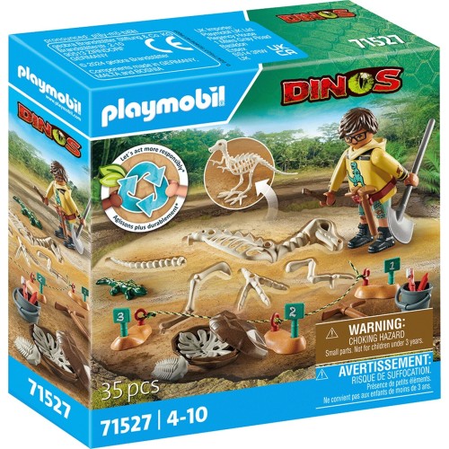 Playmobil Dinos Archaeological Dig With Dinosaur Skeleton 71527 4008789715272