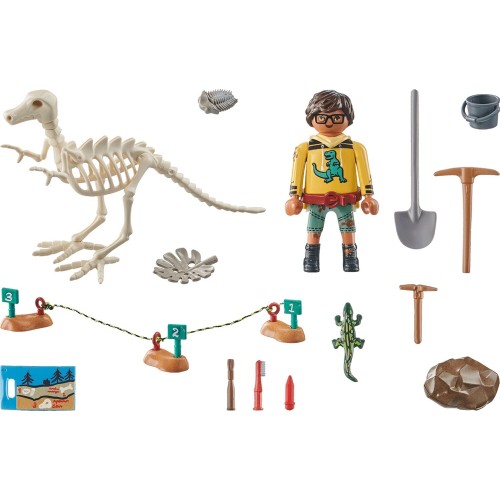 Playmobil Dinos Archaeological Dig With Dinosaur Skeleton 71527 4008789715272