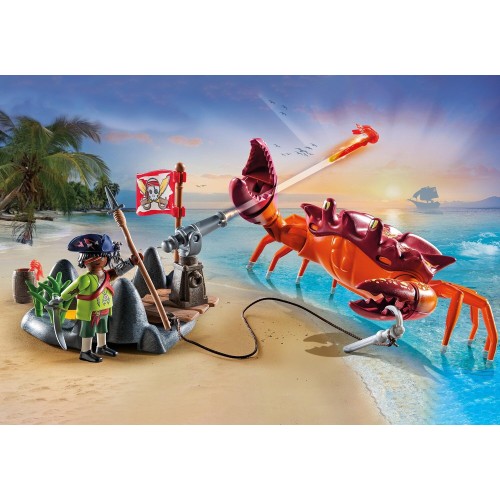 Playmobil pirates πειρατές μάχη με τον γιγάντιο κάβουρα 71532 4008789715326