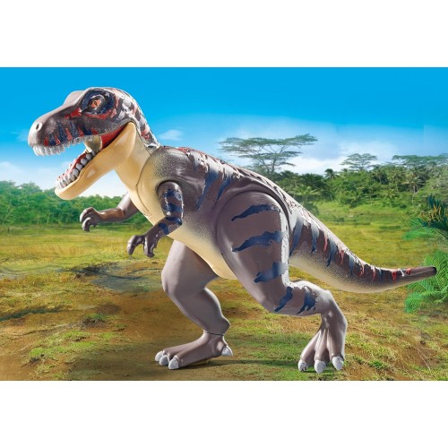 Playmobil T-Rex Και Εξερευνητής Με Μοτοσικλέτα 71524 4008789715241