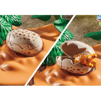 Playmobil Stegosaurus Nest With Egg Thief 71526 4008789715265