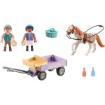 Playmobil horses of waterfall άλογο με άμαξα 71496 4008789714961