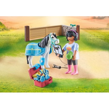 Playmobil horses of waterfall ιππίατρος και άλογο 71497 4008789714978