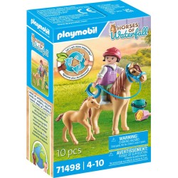 Playmobil Horses Of Waterfall Child With Pony and Foal 71498 4008789714985