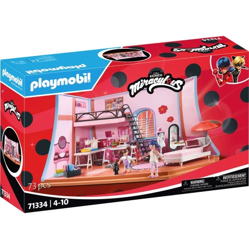 Playmobil miraculous: το δωμάτιο της marinette 71334 4008789713346