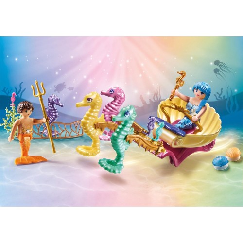 Playmobil Princess Magic Mermaid Seahorse Carriage 71500 4008789715005