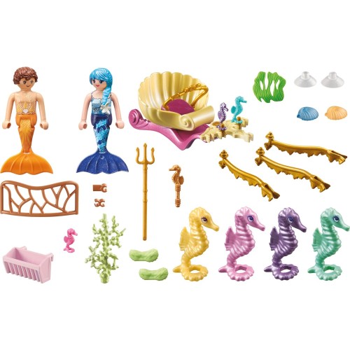 Playmobil Princess Magic Mermaid Seahorse Carriage 71500 4008789715005