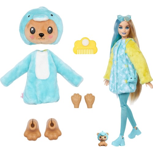 Mattel Barbie Cutie Reveal Teddy Bear As A Dolphin Doll HRK25 194735178582