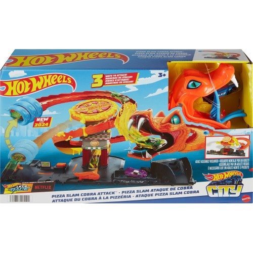 Mattel Hot Wheels Pizza Slam Cobra Attack HTN81 194735195121