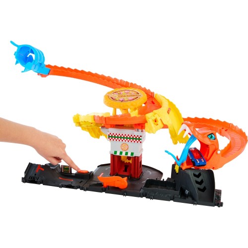 Mattel Hot Wheels Pizza Slam Cobra Attack City Πίστα Φίδι HTN81 194735195121