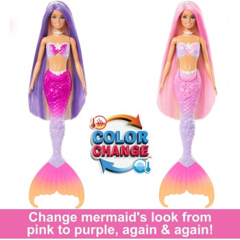 Mattel Barbie A Touch Of Magic Γοργόνα Μαγική Μεταμόρφωση HRP97 194735183630