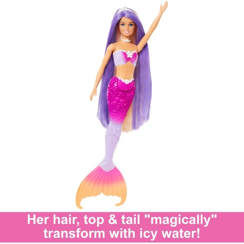 Mattel Barbie A Touch Of Magic Γοργόνα Μαγική Μεταμόρφωση HRP97 194735183630