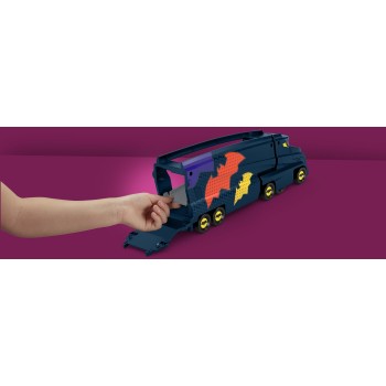 Mattel DC Batwheels Toy Hauler And Car, Bat-Big Rig With Ramp And Bam The Batmobile 1 55 Scale Diecast HMX07 194735134250