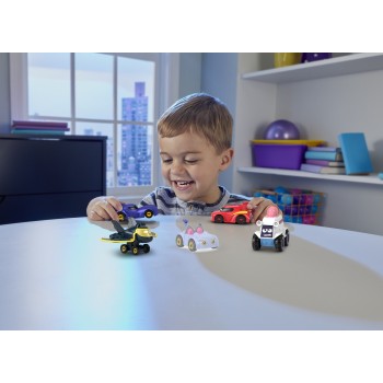 Mattel DC Batwheels Toy Hauler And Car, Bat-Big Rig With Ramp And Bam The Batmobile 1 55 Scale Diecast HMX07 194735134250
