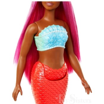 Mattel Barbie - Dreamtopia Barbie Γοργόνα Πορτοκαλί HRR02 / HRR04 194735183708