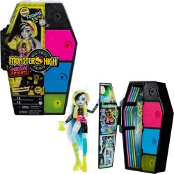 Mattel Monster High Doll And Fashion Set, Frankie Stein Doll, Skulltimate Secrets: Neon Frights, Dress-Up Locker With 19+ Surpri