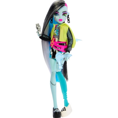 Mattel Monster High Skulltimate Secrets Neon Frights Frankie Stein Με 19 Εκπλήξεις HNF79 194735139415