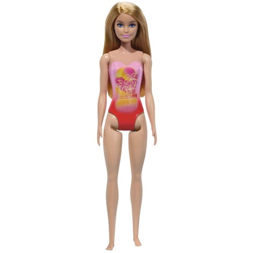 Mattel Barbie Beach Doll Κούκλα Με Ρόζ Μαγιό DWJ99 / HPV19 194735168019