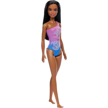 Mattel Barbie Beach Doll Κούκλα Με Μωβ Μαγιό DWJ99 / HPV20 194735168002