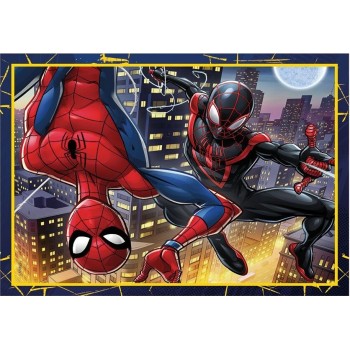 Clementoni παιδικό παζλ 4 in 1 supercolor marvel spiderman 12-16-20-24 τμχ 1200-21515 8005125215157