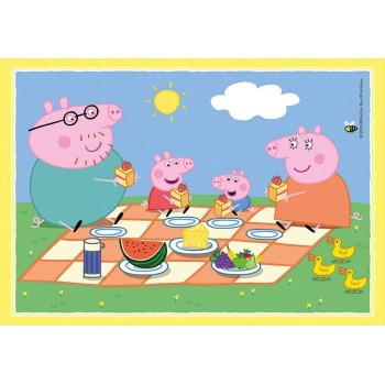 Clementoni Childrens Puzzle 4 In 1 Supercolor Peppa Pig 12-16-20-24 Pcs 1200-21516 8005125215164