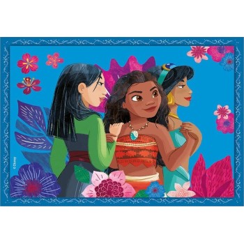 Clementoni Childrens Puzzle 4 In 1 Supercolor Disney Princesses 12-16-20-24 Pcs 1200-21517 8005125215171
