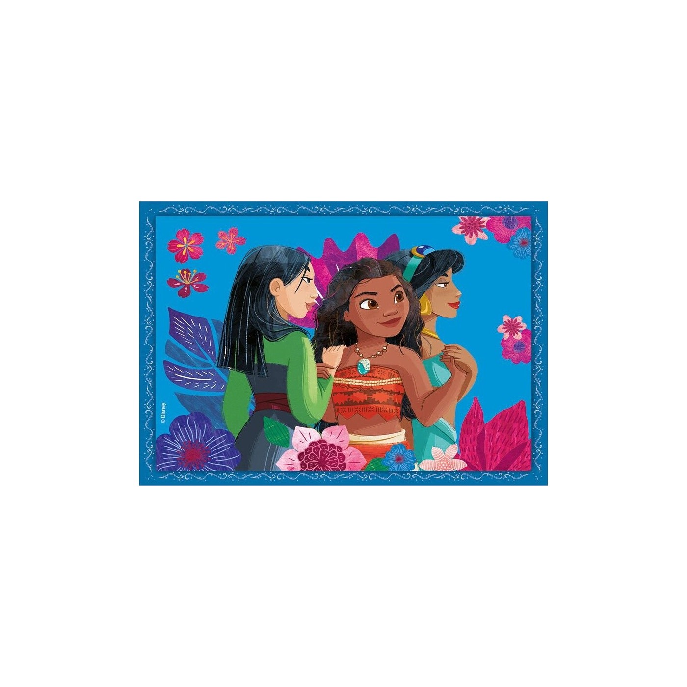 Clementoni Childrens Puzzle 4 In 1 Supercolor Disney Princesses 12-16 ...