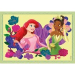 Clementoni παιδικό παζλ 4 in 1 supercolor disney πριγκίπισσες 12-16-20-24 τμχ 1200-21517 8005125215171
