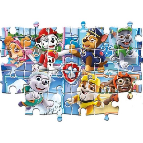 Clementoni Childrens Puzzle Supercolor Nickelodeon Paw Patrol 2X60 Pcs ...