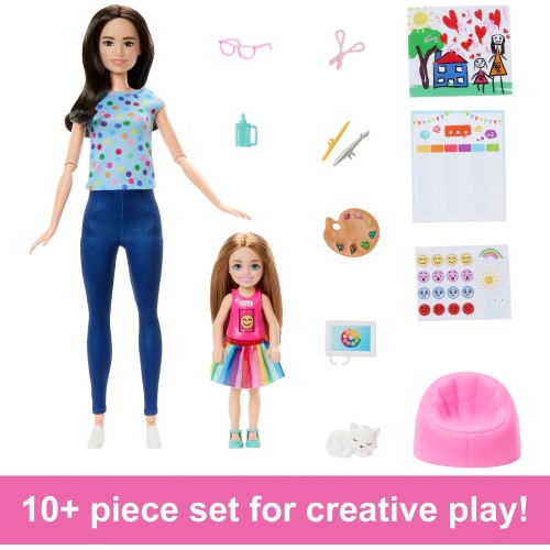 Mattel Barbie Kαι Chelsea Δασκάλα Καλλιτεχνικών HRG48 194735175888