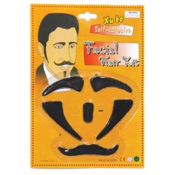 maskarata Beard-Mustache-Sideburn-Sideburn-Eyebrow Dress Set 0194 5204558095548
