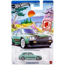Mattel Hot Wheels Themed J-Import Series Toyota Starlet KP61 Green JDM HWR57 / HRT02 194735184743