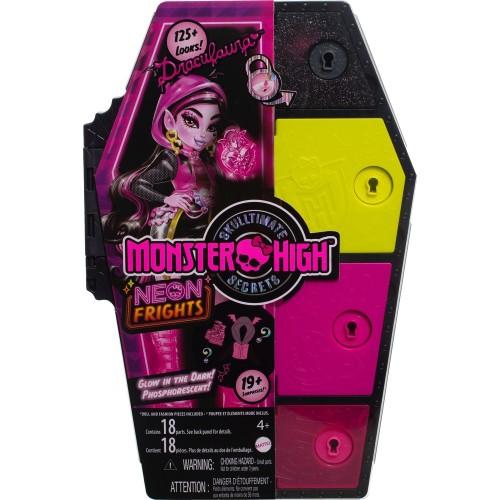 Mattel Monster High Skulltimate Secrets Neon Frights Draculaura Κούκλα HNF78 194735139361