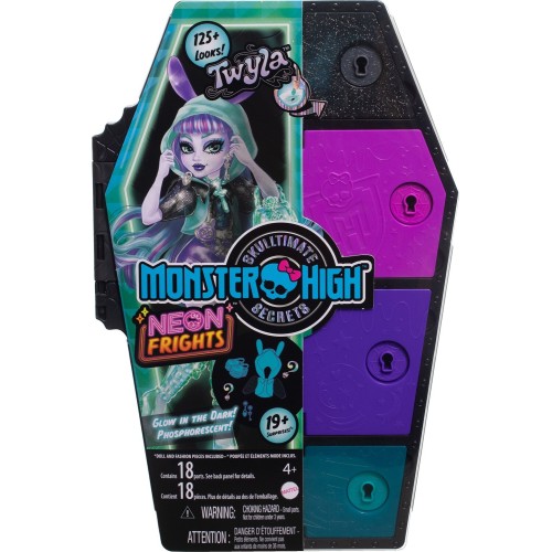 Mattel Monster High Skulltimate Secrets Neon Frights Twyla Κούκλα HNF82 194735139170