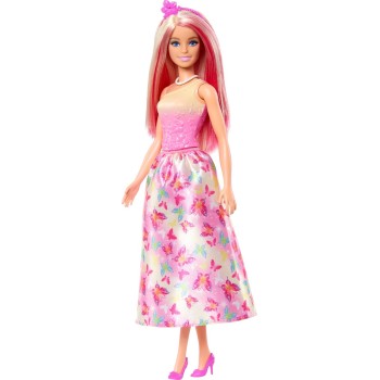 Mattel Barbie A Touch Of Magic Πριγκίπισσα - Ροζ Ανταύγιες HRR08 194735183609